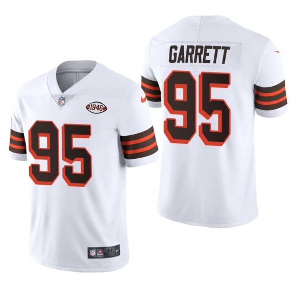 Browns Myles Garrett White Limited Jersey